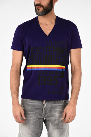 V-Neck Print COOL FIT T-shirt