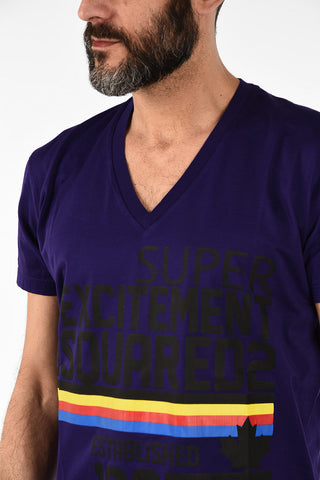 V-Neck Print COOL FIT T-shirt