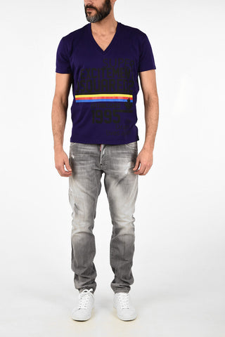 V-Neck Print COOL FIT T-shirt
