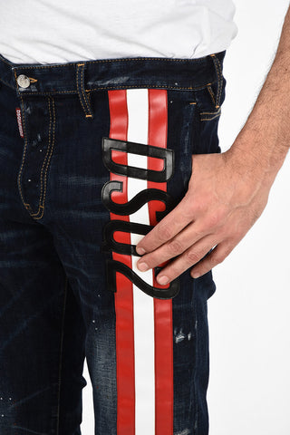17cm Faux Leather Side Band COOL GUY Jeans