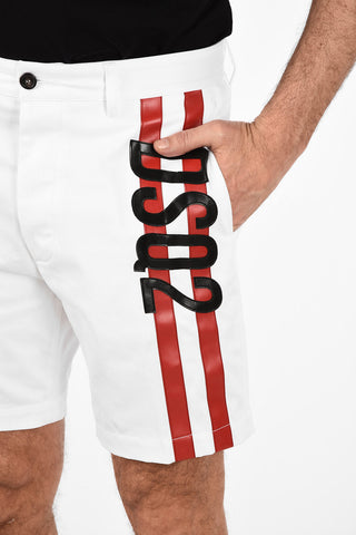 Cotton Stretch Shorts with Ecoletaher Side Band