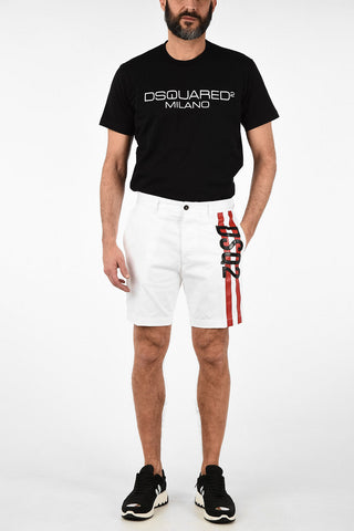 Cotton Stretch Shorts with Ecoletaher Side Band