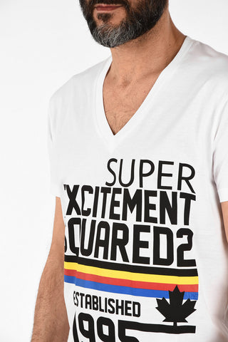 V-Neck Print COOL FIT T-shirt