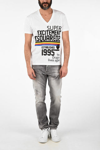 V-Neck Print COOL FIT T-shirt