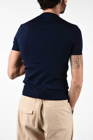Short Sleeve Slim Fit Crew-Neck Sweater