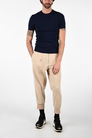 Short Sleeve Slim Fit Crew-Neck Sweater