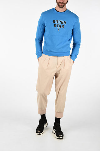 Felpa SUPER STAR  Under Jacket Fit con Maxi Tasca a Toppa   