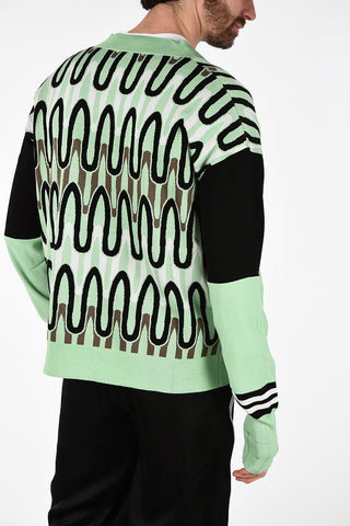 V-Neck Dropped Shoulder Fit Sweater