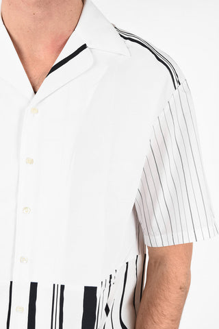 Camicia Boxy Fit Pencil Striped a Maniche Corte 