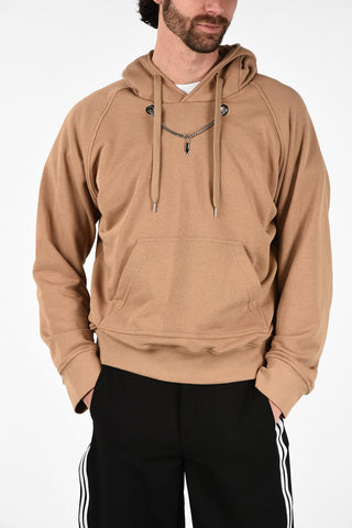 Felpa Hoodie Raglan Fit THUNDERBOLT NECKLACE con Maxi Tasca a Toppa
