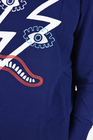 Embroidered PICASSO LIGHTNING Box Fit Sweater