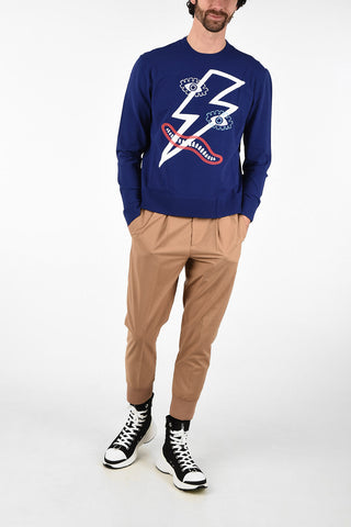 Embroidered PICASSO LIGHTNING Box Fit Sweater