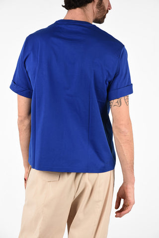T-Shirt Easy Fit LOGO PATCH in Cotone 