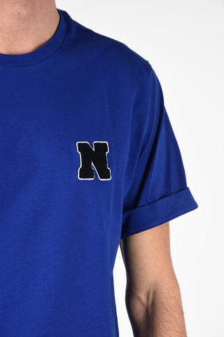 T-Shirt Easy Fit LOGO PATCH in Cotone 