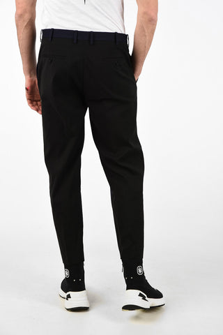 Slim Fit BI-COLOUR Pants with Hidden Closure