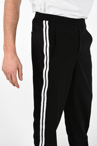 Contrasting Side Band EASY FIT LOW RISE Track Pants