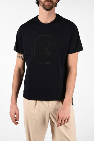 T-Shirt Easy Fit MONOGRAM in Cotone