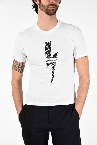 Cotton GRAFFITI THUNDERBOLT Loose Fit T-Shirt