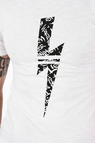 Cotton GRAFFITI THUNDERBOLT Loose Fit T-Shirt