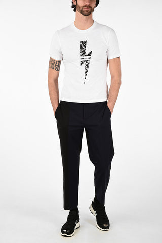 Cotton GRAFFITI THUNDERBOLT Loose Fit T-Shirt