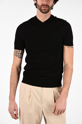 Slim Fit Double Collar Sweater