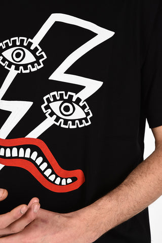 Cotton SURREALIST BOLT Easy Fit T-Shirt