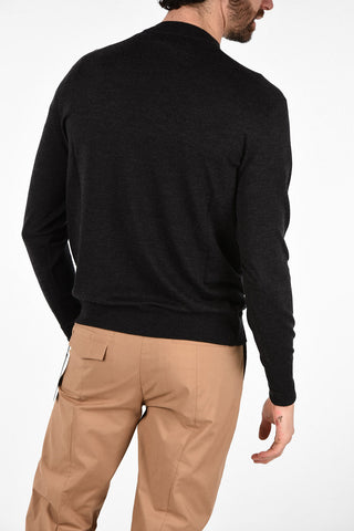 Maglia Slim Fit LOGO PATCH in Cotone e Seta