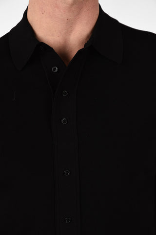 Maglia Slim Fit a Maniche Corte con Collo a Polo