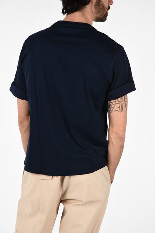 Easy Fit Crew Neck T-Shirt with Military Patch