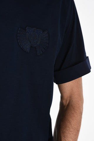 Easy Fit Crew Neck T-Shirt with Military Patch