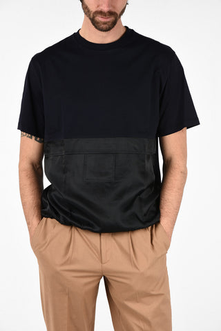 Easy Fit T-Shirt with Mini Patch Pocket and Elastic Waist Band