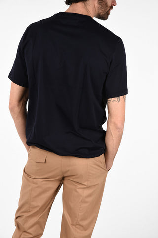 Easy Fit T-Shirt with Mini Patch Pocket and Elastic Waist Band