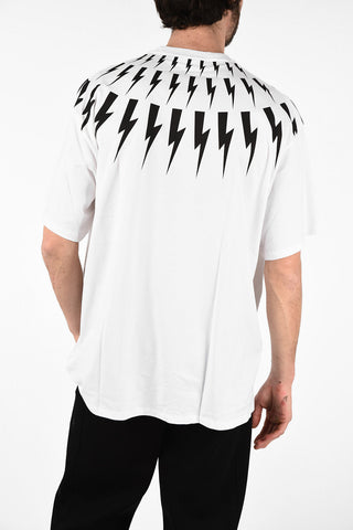 Dropped Shoulder FAIRISLE THUNDERBOLT T-Shirt