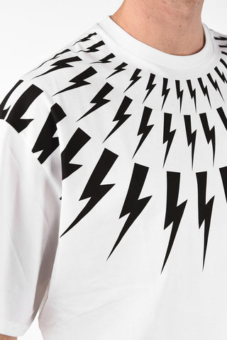 Dropped Shoulder FAIRISLE THUNDERBOLT T-Shirt