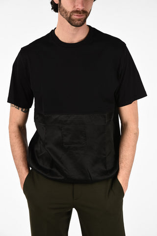 Easy Fit T-Shirt with Mini Patch Pocket and Elastic Waist Band