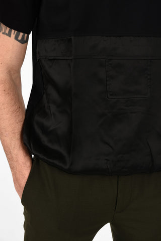 Easy Fit T-Shirt with Mini Patch Pocket and Elastic Waist Band