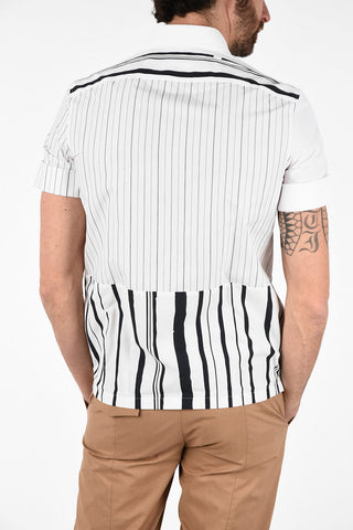 Camicia Loose Fit Pencil Striped a Maniche Corte 