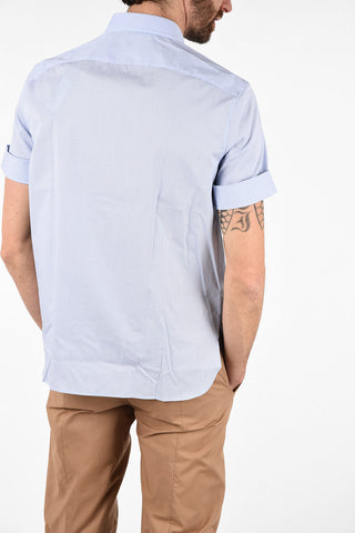 Striped Cotton PICASSO LIGHTNING Loose Fit Shirt with Hidden Closure