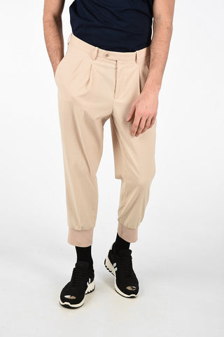 Slim Fit Low Rise Double Pleat Pants