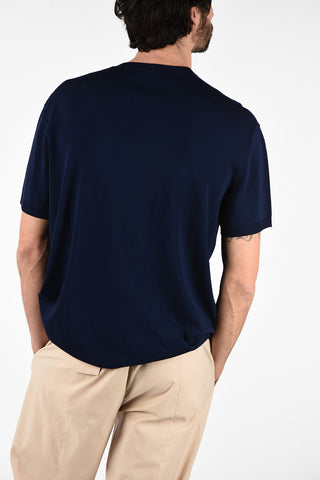 Short Sleeve Easy Fit Crew-Neck Sweater