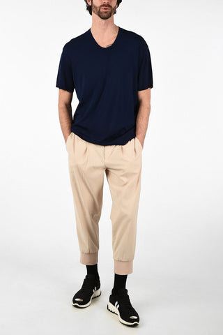 Short Sleeve Easy Fit Crew-Neck Sweater