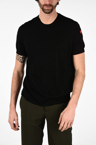 Maglia Loose Fit a Maniche Corte in  Lana e Seta