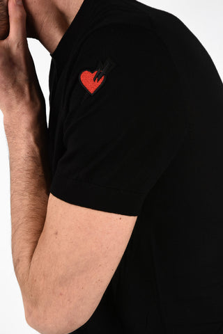 Maglia Loose Fit a Maniche Corte in  Lana e Seta