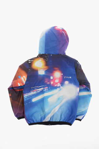 Printed CITY LIGHTS LIGHTWEIGHT Jacket with Hood