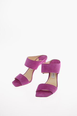 Suede HIRA Sandals with Stiletto Heel 9.5 Cm