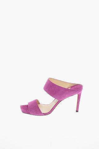 Suede HIRA Sandals with Stiletto Heel 9.5 Cm