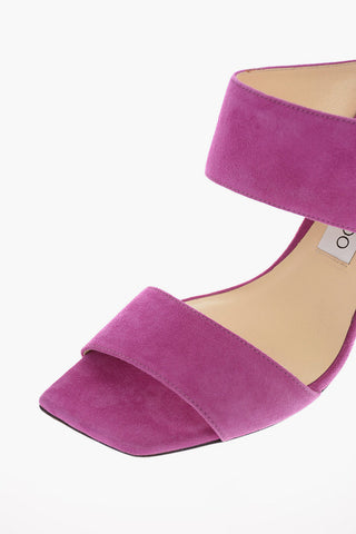 Suede HIRA Sandals with Stiletto Heel 9.5 Cm