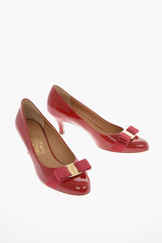 Patent Leather FIORE Pumps with Bow 5 Cm