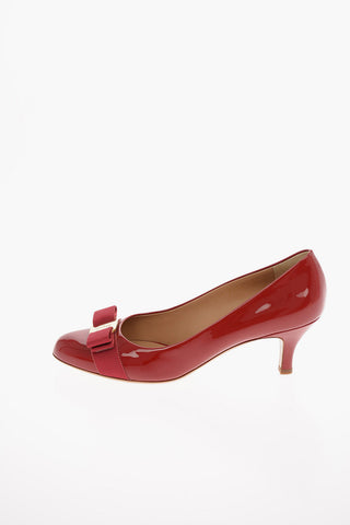 Patent Leather FIORE Pumps with Bow 5 Cm