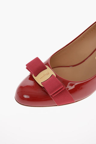 Patent Leather FIORE Pumps with Bow 5 Cm